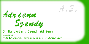 adrienn szendy business card